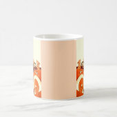 1920s vrouw, auto en hond koffiemok (Center)