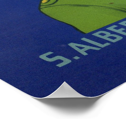 1920s Waldorf Appels krat label print (Hoek)