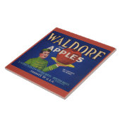 1920s Waldorf Appels krat label Tegeltje (Zijkant)