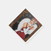  1920s Winter Flapper Vrouw Servet (Hoek)