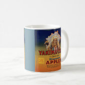 1920s Yakima Chief Evaporated Apples label Koffiemok (Voorkant rechts)