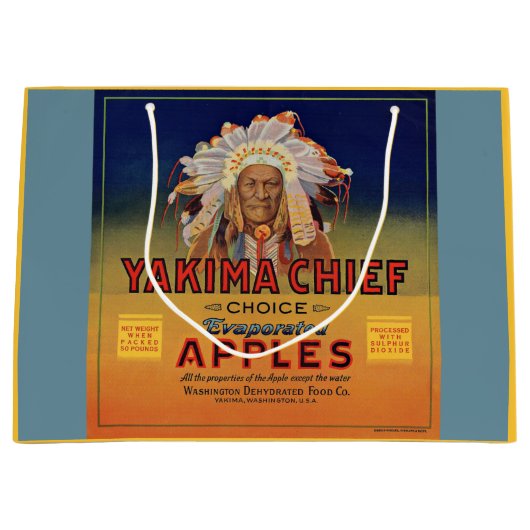 1920s Yakima Chief Evaporated Apples label print Groot Cadeauzakje (Voorkant)