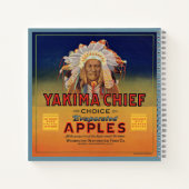 1920s Yakima Chief Evaporated Apples label print Notitieboek (Achterkant)