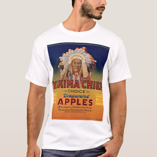 1920s Yakima Chief Evaporated Apples label T-shirt (Voorkant)