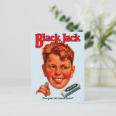 1920s zwarte Jack gum en Briefkaart (Staand voorkant)