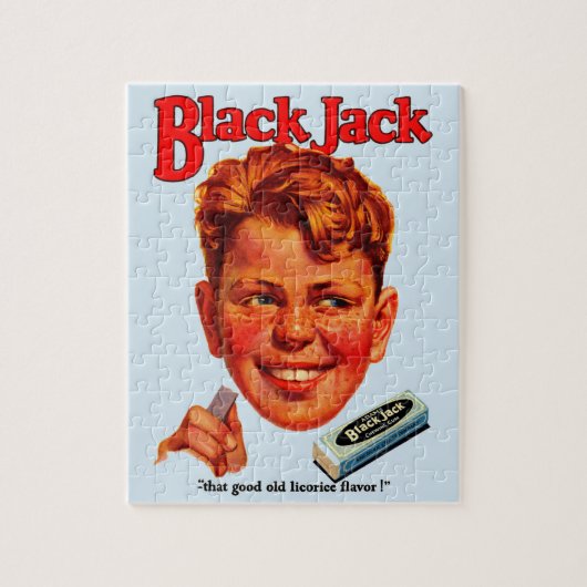 1920s zwarte Jack gum en Legpuzzel (Verticaal)