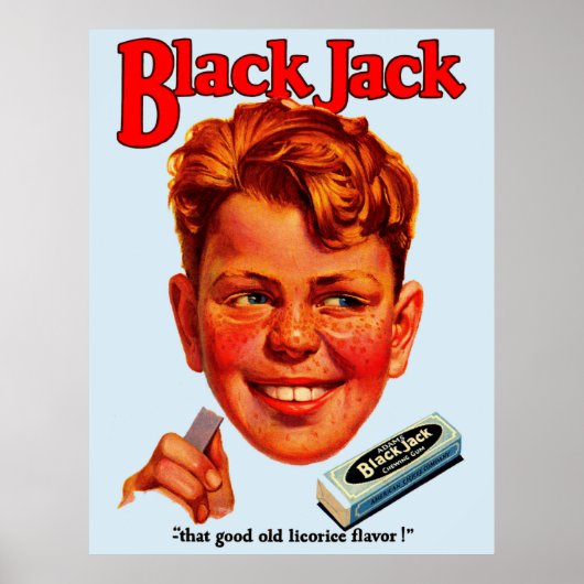 1920s zwarte Jack gum en Poster (Voorkant)