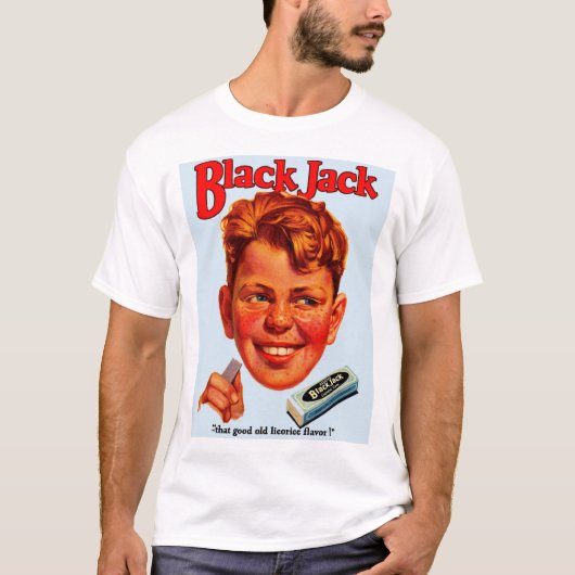 1920s zwarte Jack gum en T-shirt (Voorkant)