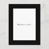 1920's zwarte & witte informatiekaart informatiekaartje (Achterkant)