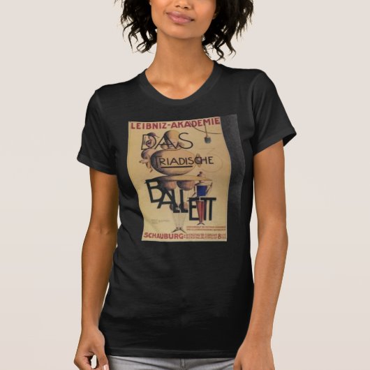 1921 Ballet Poster T-shirt (Voorkant)