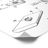 1921 Bicycle Pedal Design Patent Art-afdrukken Poster (Hoek)