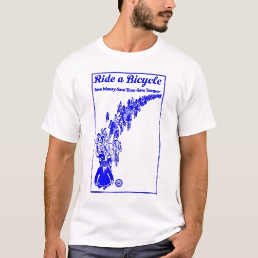 1921 Bikes blauw T-shirt (Voorkant)