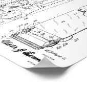 1921  Chiropractic Table Patent Art-afdrukken Poster (Hoek)
