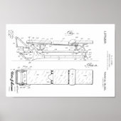 1921  Chiropractic Table Patent Art-afdrukken Poster (Voorkant)
