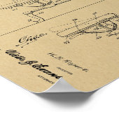 1921  Chiropractic Table Patent Art-afdrukken Poster (Hoek)