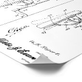 1921  Chiropractic Table Patent Art-afdrukken Poster (Hoek)
