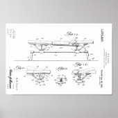 1921 Chiropractic Table Patent Art-afdrukken Poster (Voorkant)