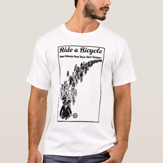 1921 Illustratie fiets T-shirt (Voorkant)