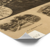 1921 Middletown, NY Birds Eye Uitzicht Panorama Poster (Hoek)