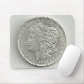 1921 Morgan Silver Dollar Muismat (Met muis)