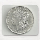 1921 Morgan Silver Dollar Muismat (Voorkant)