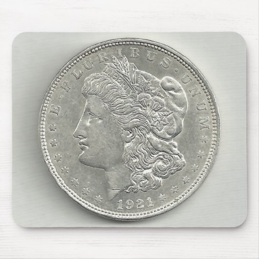 1921 Morgan Silver Dollar Muismat (Voorkant)