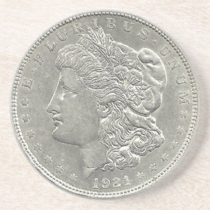 1921 Morgan Silver Dollar Onderzetter
