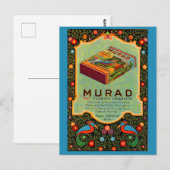 1921 Turkse Murad-sigaretten Briefkaart (Voorkant / Achterkant)