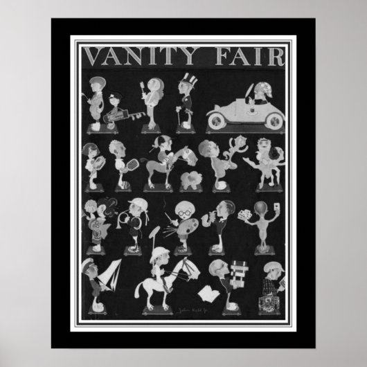 1921 Vanity Fair "Interest" Poster (Voorkant)