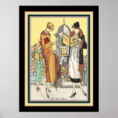 1922 Art Deco Mode Illustratie Poster (Voorkant)