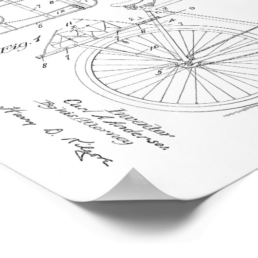 1922 brochure voor fietspatronen poster (Hoek)