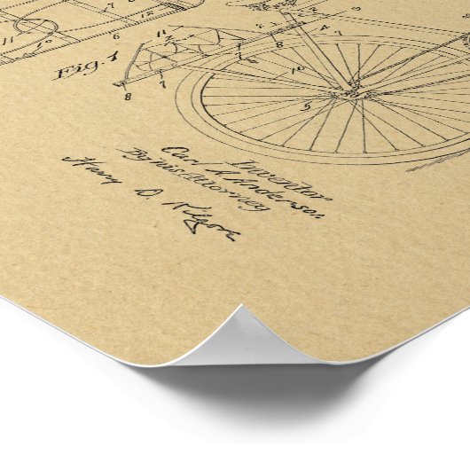 1922 brochure voor fietspatronen poster (Hoek)