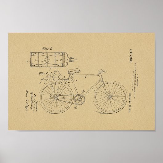 1922  brochure voor fietspatronen poster (Voorkant)