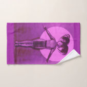 1922 filmster met oddball get-up - lavender bad handdoek (Handdoek)