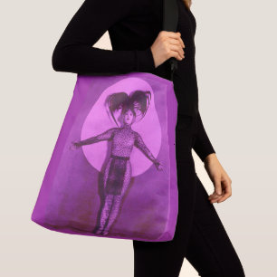 1922 filmster met oddball get-up - lavender crossbody tas