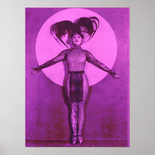 1922 filmster met oddball get-up - lavender poster
