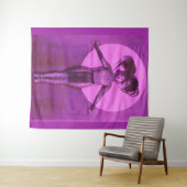 1922 filmster met oddball get-up - lavender wandkleed (In Situ (horizontaal))