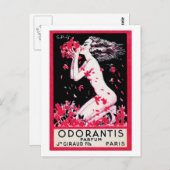 1922 Franse parfum Odorantis Briefkaart (Voorkant / Achterkant)