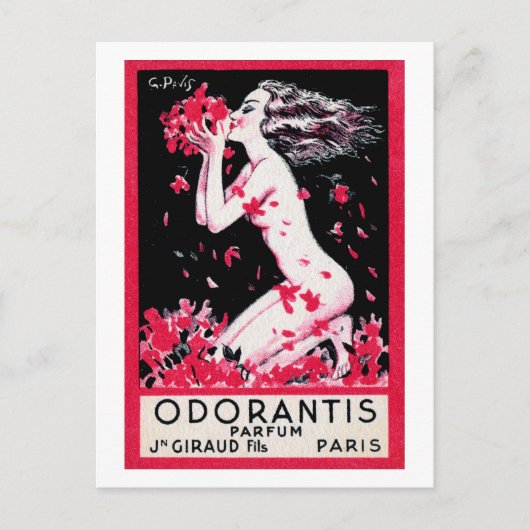 1922 Franse parfum Odorantis Briefkaart (Voorkant)