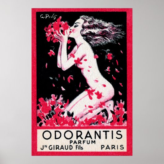 1922 Franse parfum Odorantis Poster (Voorkant)