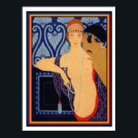 1922 George Barbier Art Deco Afdrukken 12 x 16 Poster<br><div class="desc">Bilitis Magazine 1922,  afgebeeld door Georges Barbier</div>