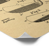 1922 Golf Club Head Design Patent Art Print (Hoek)