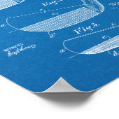 1922 Golf Club Head Design Patent Art Print (Hoek)