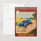 1922 Grote Prijs  race Tarragona Briefkaart (Voorkant / Achterkant)