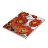 1922 IJsland — Papavers illustratie Tegeltje (Zijkant)