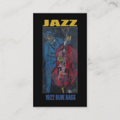 1922 JAZZ BLAUWE BAS VISITEKAARTJE (Achterkant)