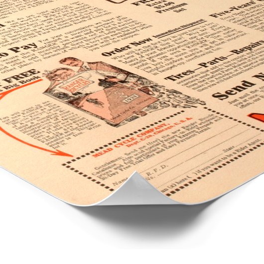 1922  jongens - Ranger Bicycle & Art Poster (Hoek)