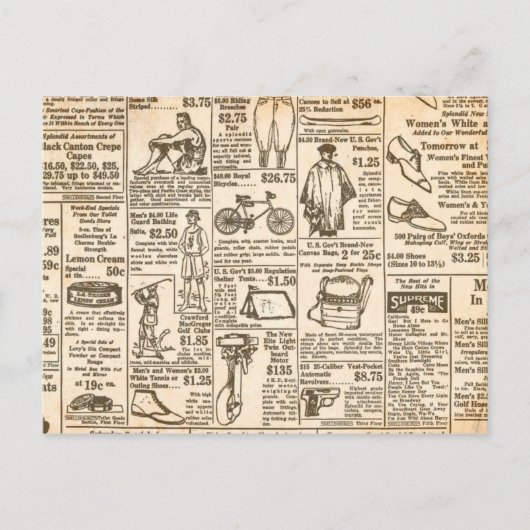 1922  krantenreclame briefkaart (Voorkant)