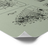 1922 Kunsttekenafdrukken voor camera-opvouwcamera Poster (Hoek)