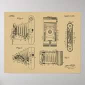 1922 Kunsttekenafdrukken voor camera-opvouwcamera Poster (Voorkant)